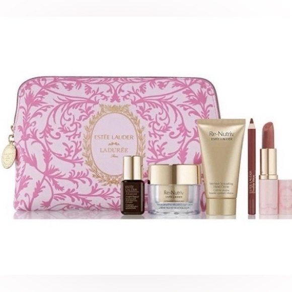 Limited Edition Estée Lauder x Ladurée Paris 7 Pc Re-Nutriv Gift Set